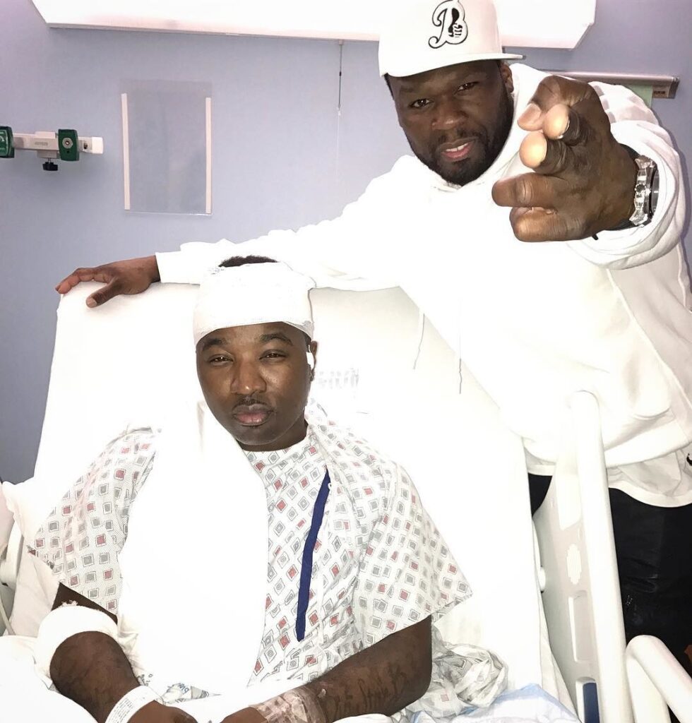 50 Cent Visits Troy Ave In Hospital Following Shooting
